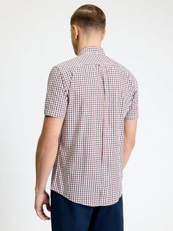 Ben Sherman House Check Regular Fit Cotton Shirt - view 2, Red