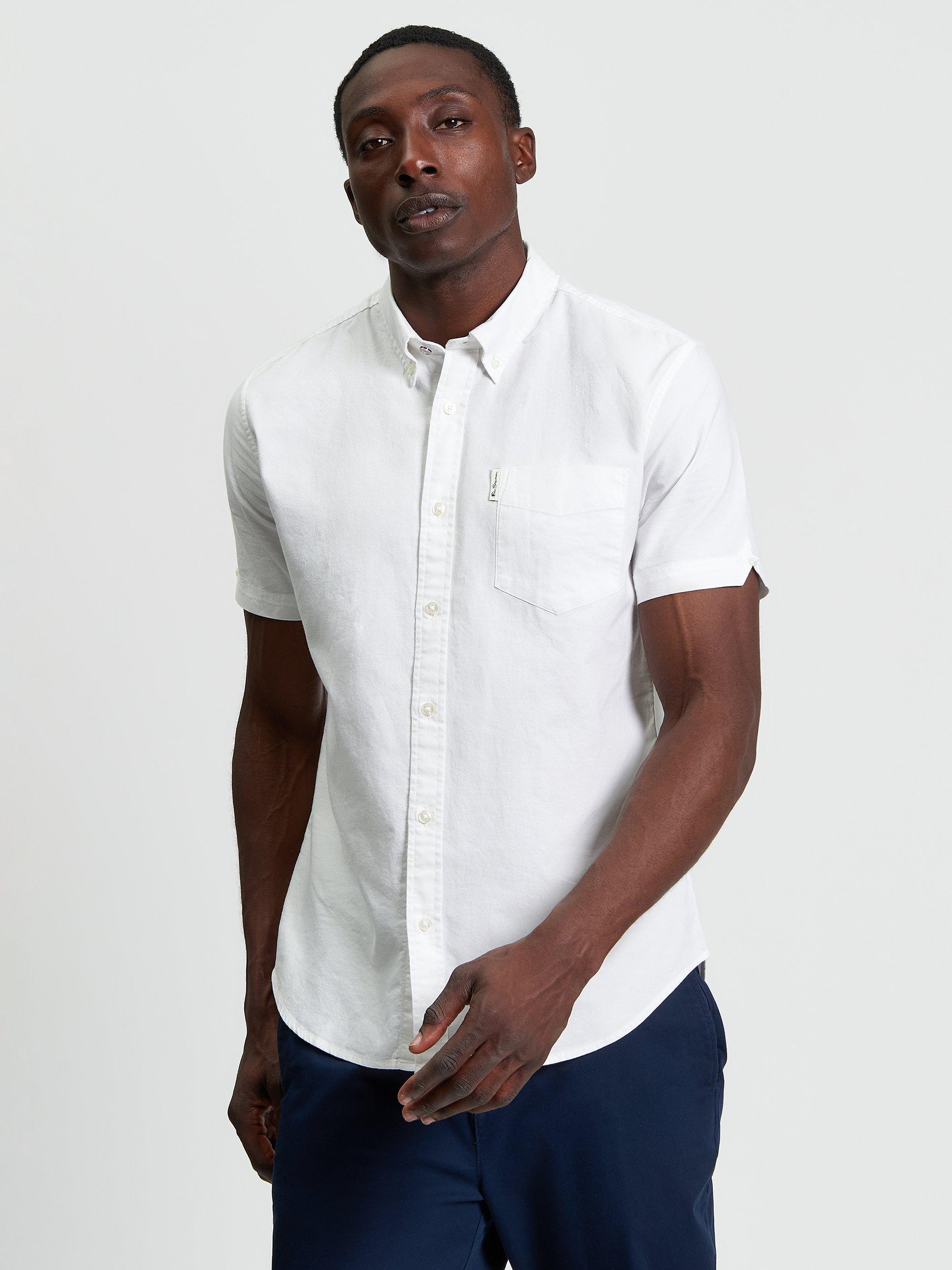 Product image 1 of 5, which shows Ben Sherman Signature Organic Cotton Regular Fit Shirt, White, S