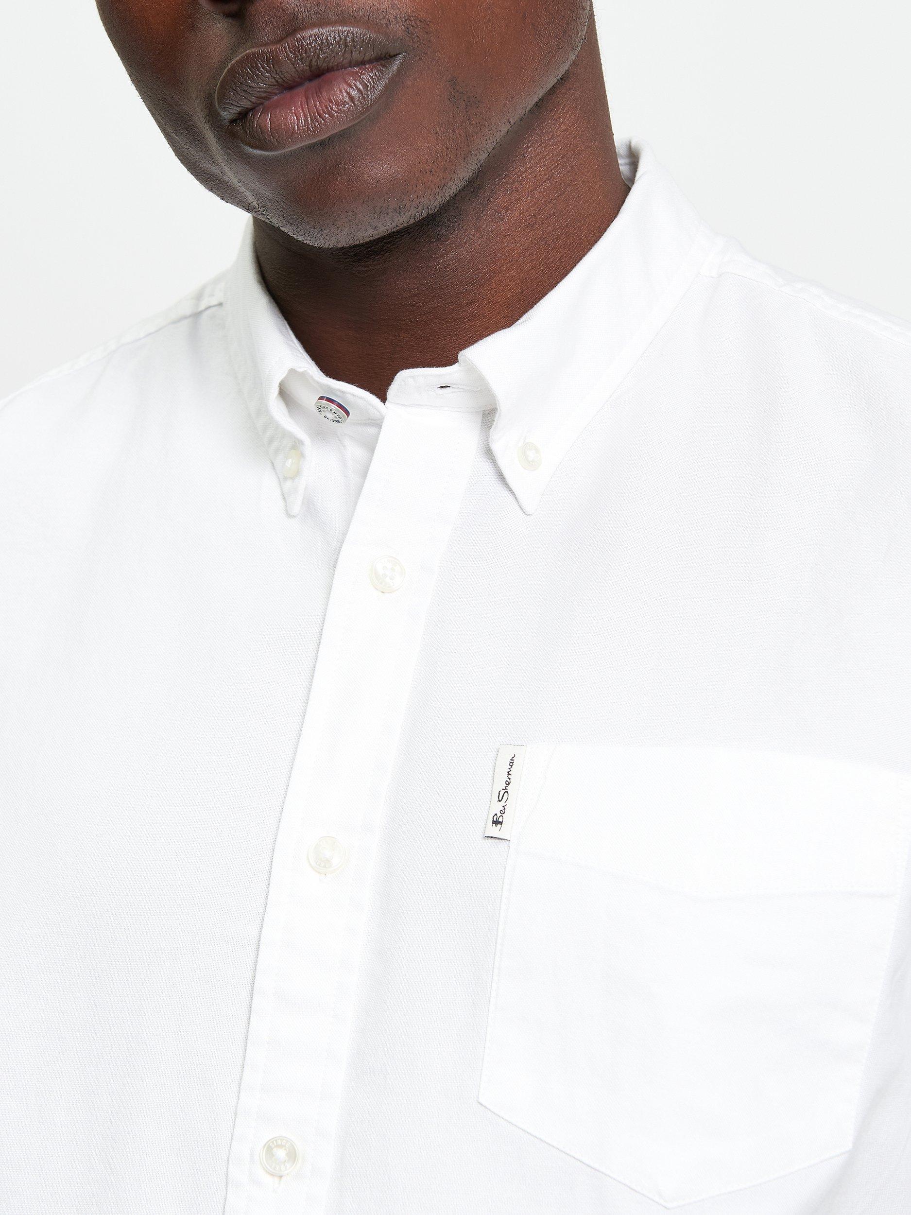 Product image 4 of 5, which shows Ben Sherman Signature Organic Cotton Regular Fit Shirt, White, S