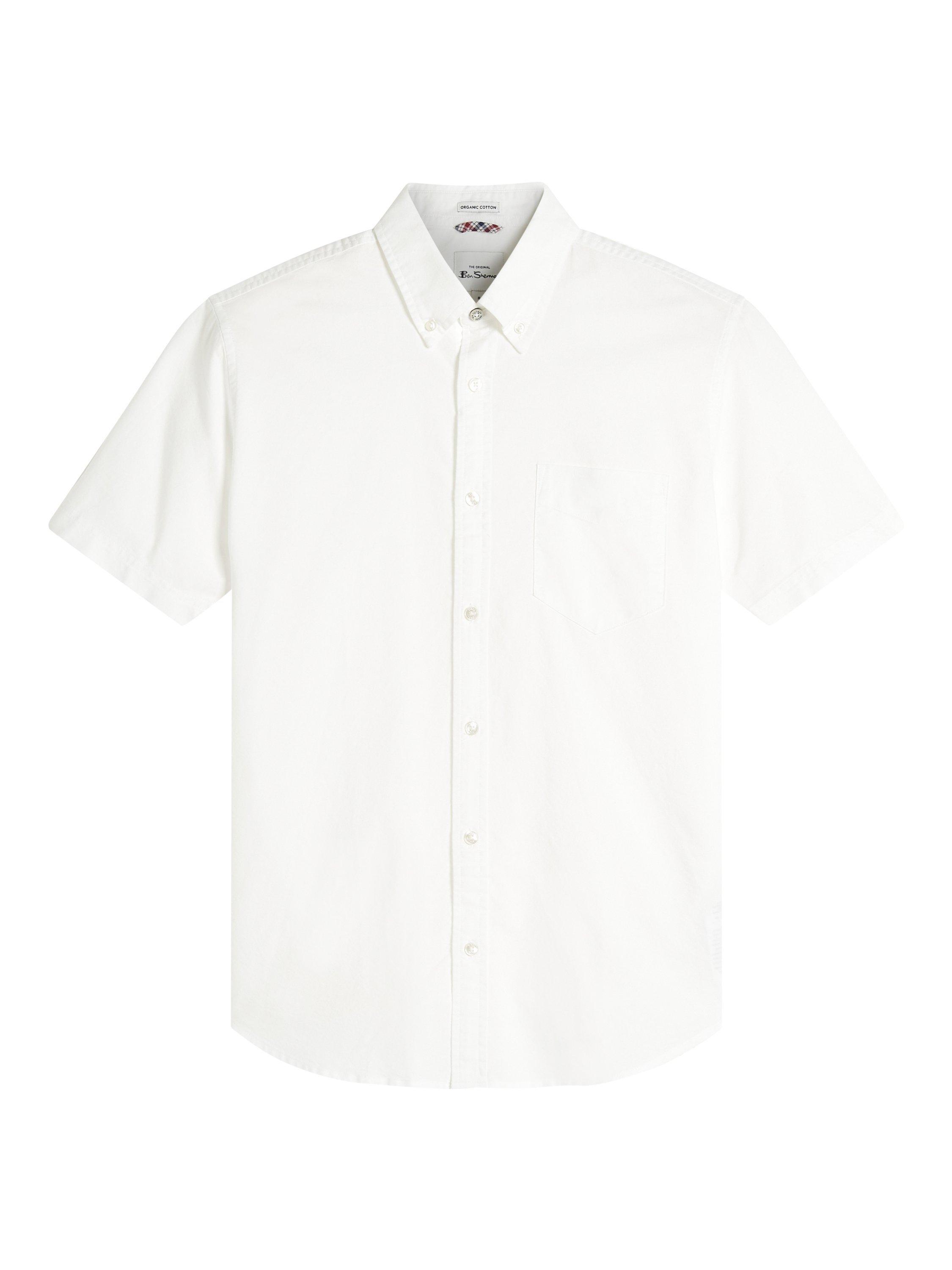Product image 5 of 5, which shows Ben Sherman Signature Organic Cotton Regular Fit Shirt, White, S
