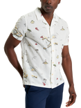 Ben Sherman Brighton to Amalfi Short Sleeve Shirt, Snow White