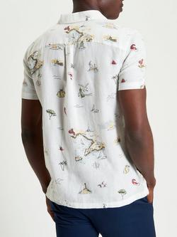 Ben Sherman Brighton to Amalfi Short Sleeve Shirt, Snow White - view 2, Snow White