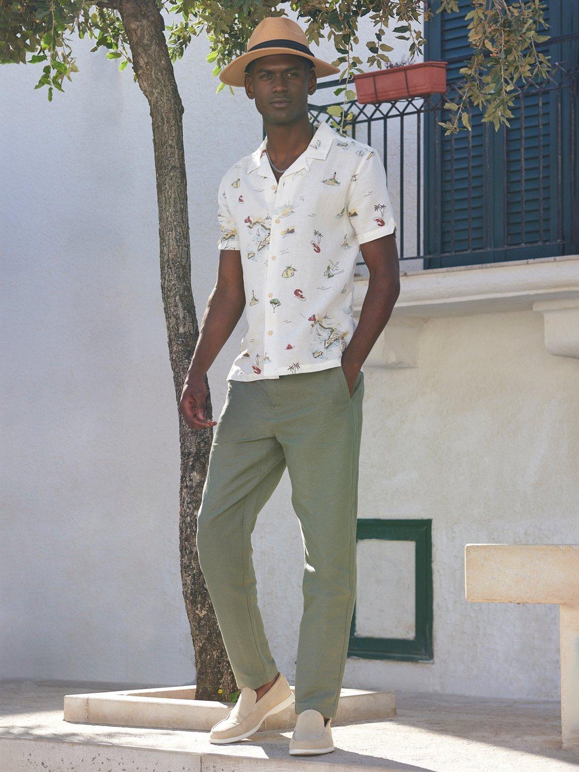 ben sherman white dress shirt Signature Organic Cotton Oxford Shirt in White