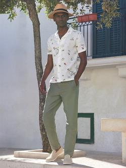 Ben Sherman Brighton to Amalfi Short Sleeve Shirt, Snow White, Snow White