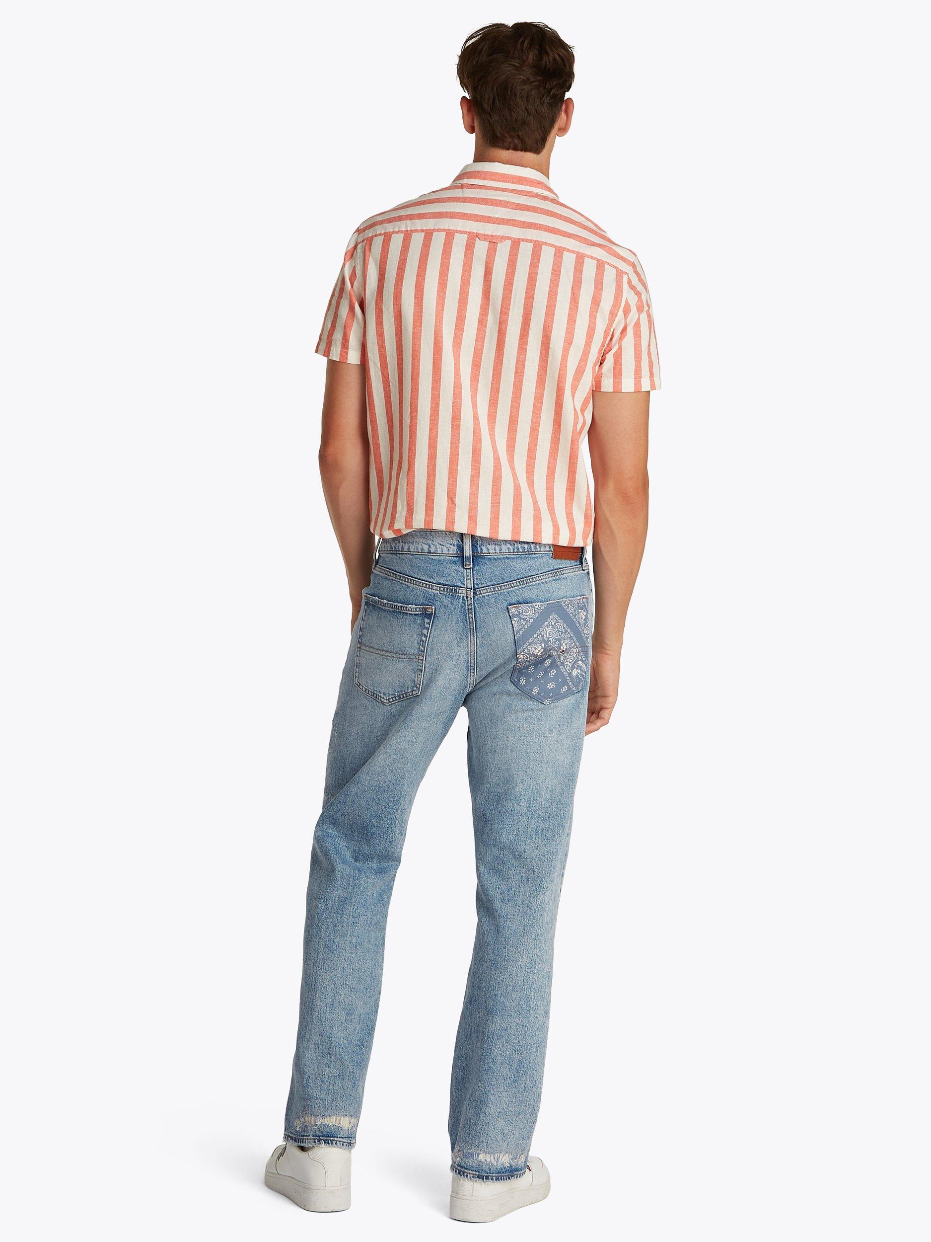 Product image 2 of 6, which shows Tommy Jeans Otis Straight Fit Jeans, Light Blue, 29R