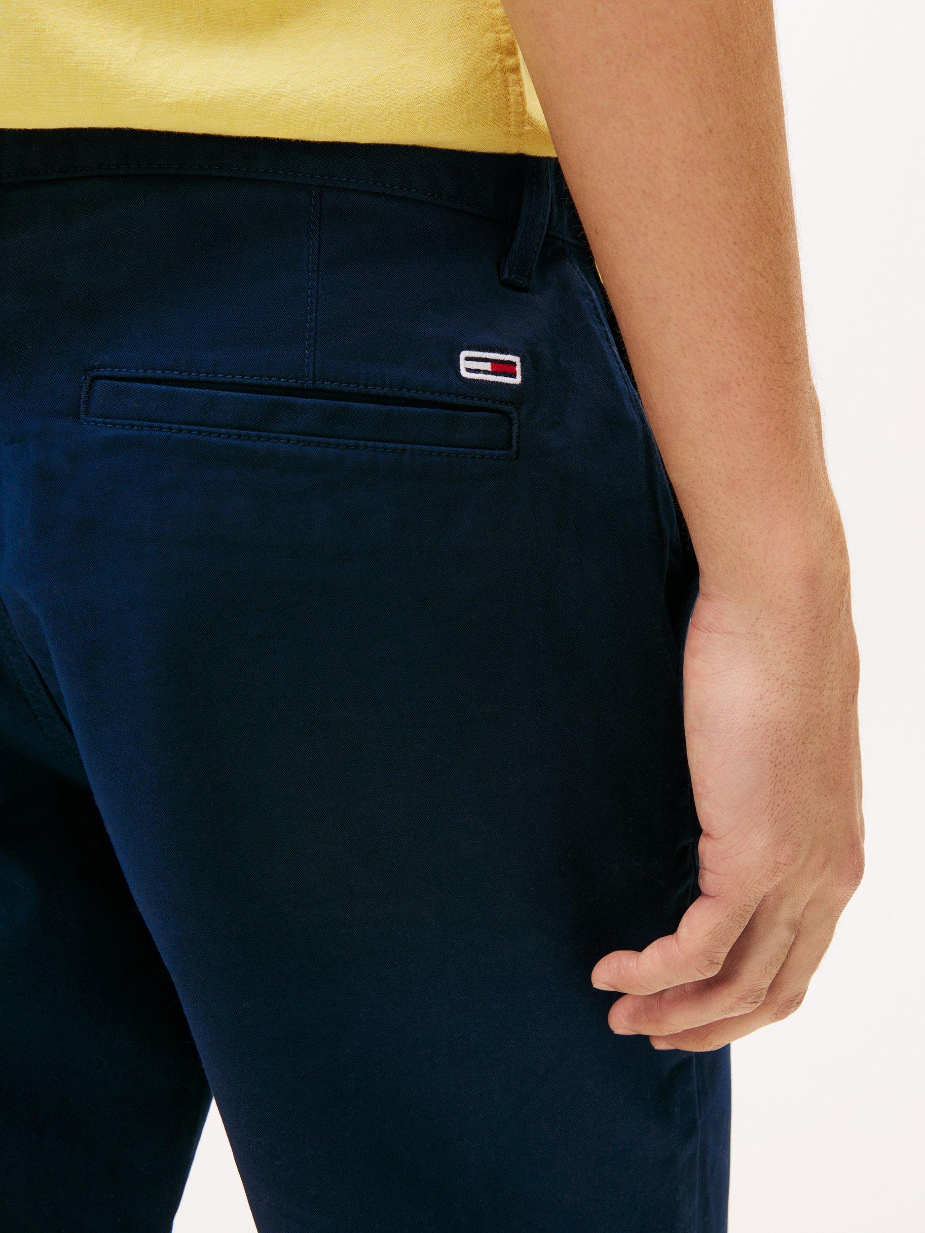 Product image 4 of 7, which shows Tommy Jeans Scanton Cotton Blend Chino Shorts, Dark Night Navy, 28R