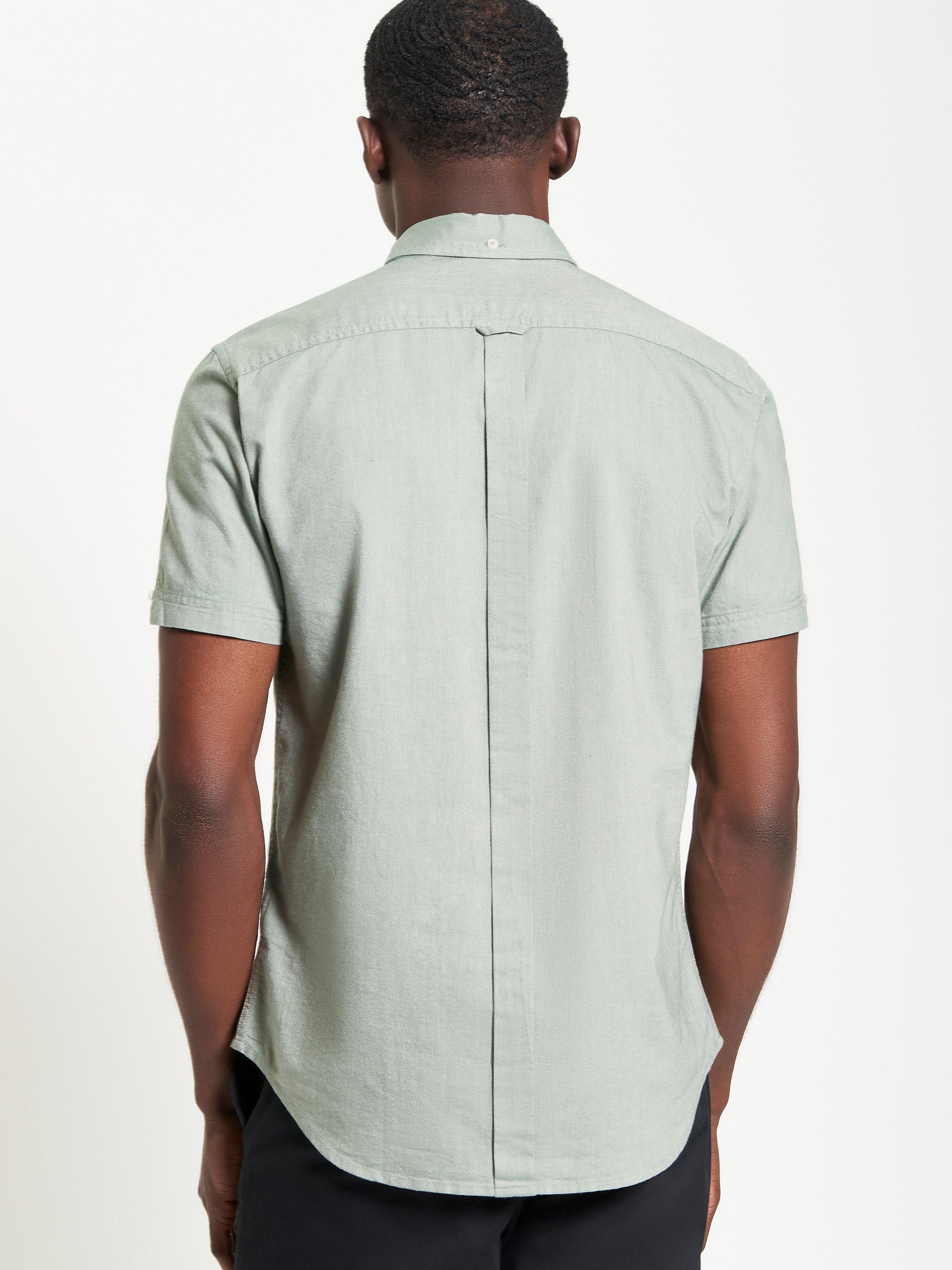 Product image 2 of 5, which shows Ben Sherman Signature Organic Cotton Regular Fit Shirt, Pale Khaki, S