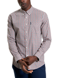 Ben Sherman Long Sleeve Signature House Check Shirt, Red