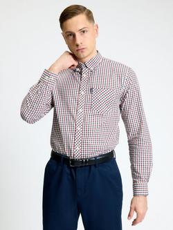 Ben Sherman Long Sleeve Signature House Check Shirt, Red, Red