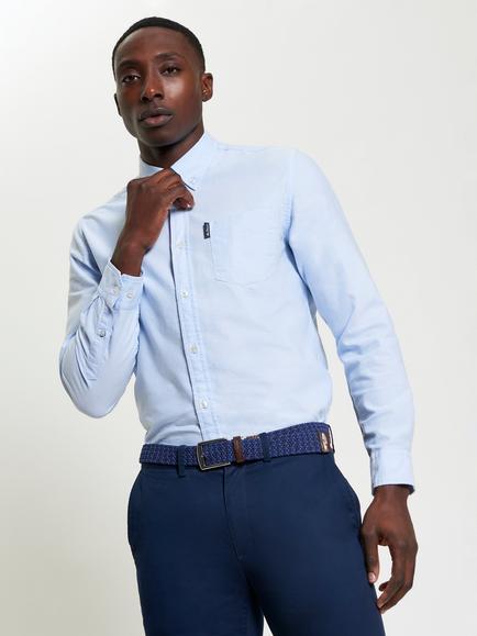 Ben Sherman Signature Cotton Oxford Shirt, Sky