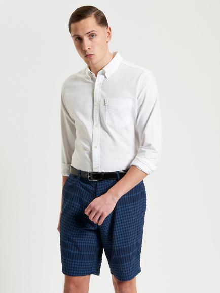 Ben Sherman Signature Cotton Oxford Shirt, White