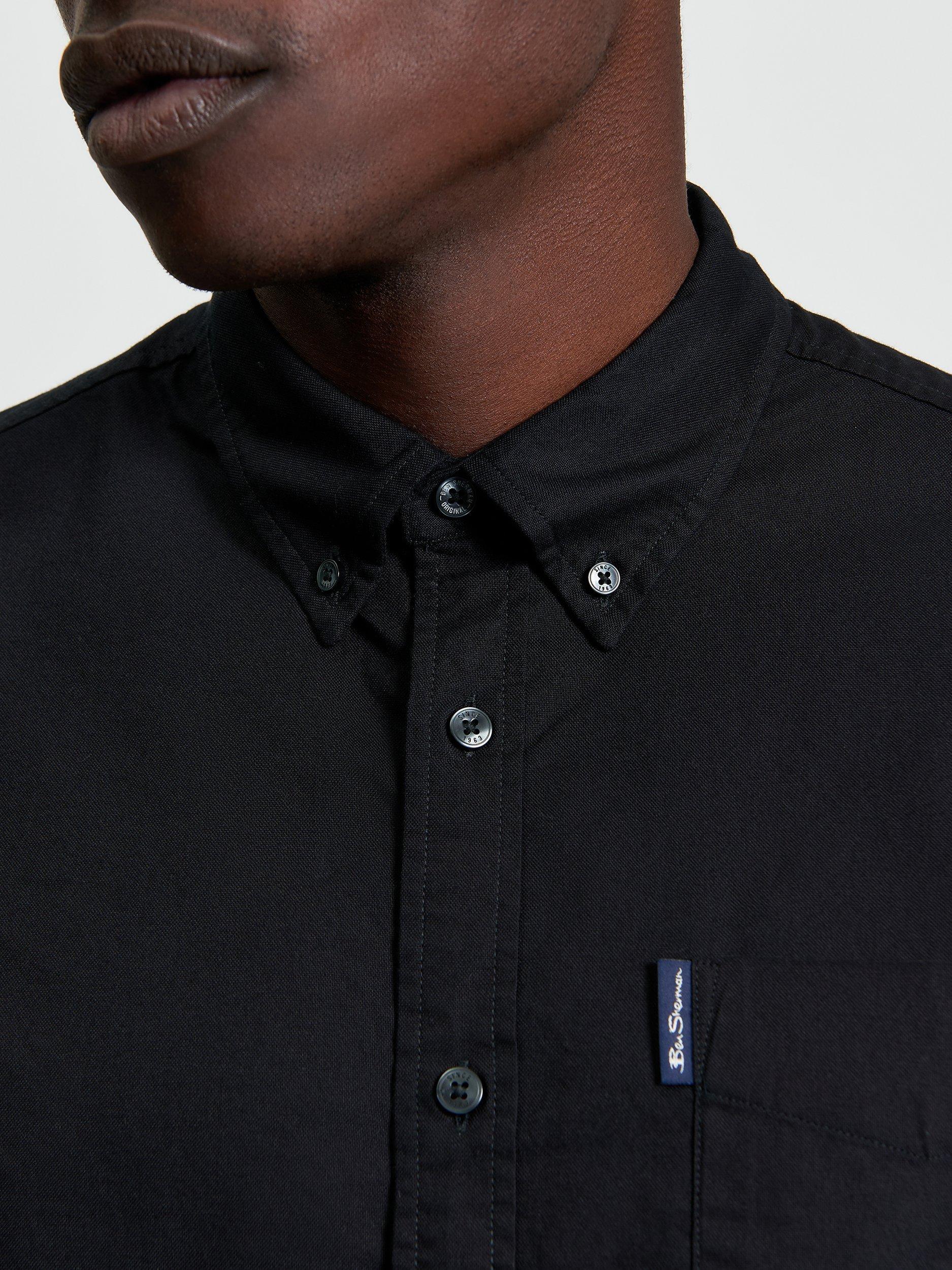Product image 4 of 5, which shows Ben Sherman Signature Organic Cotton Regular Fit Shirt, Black, S