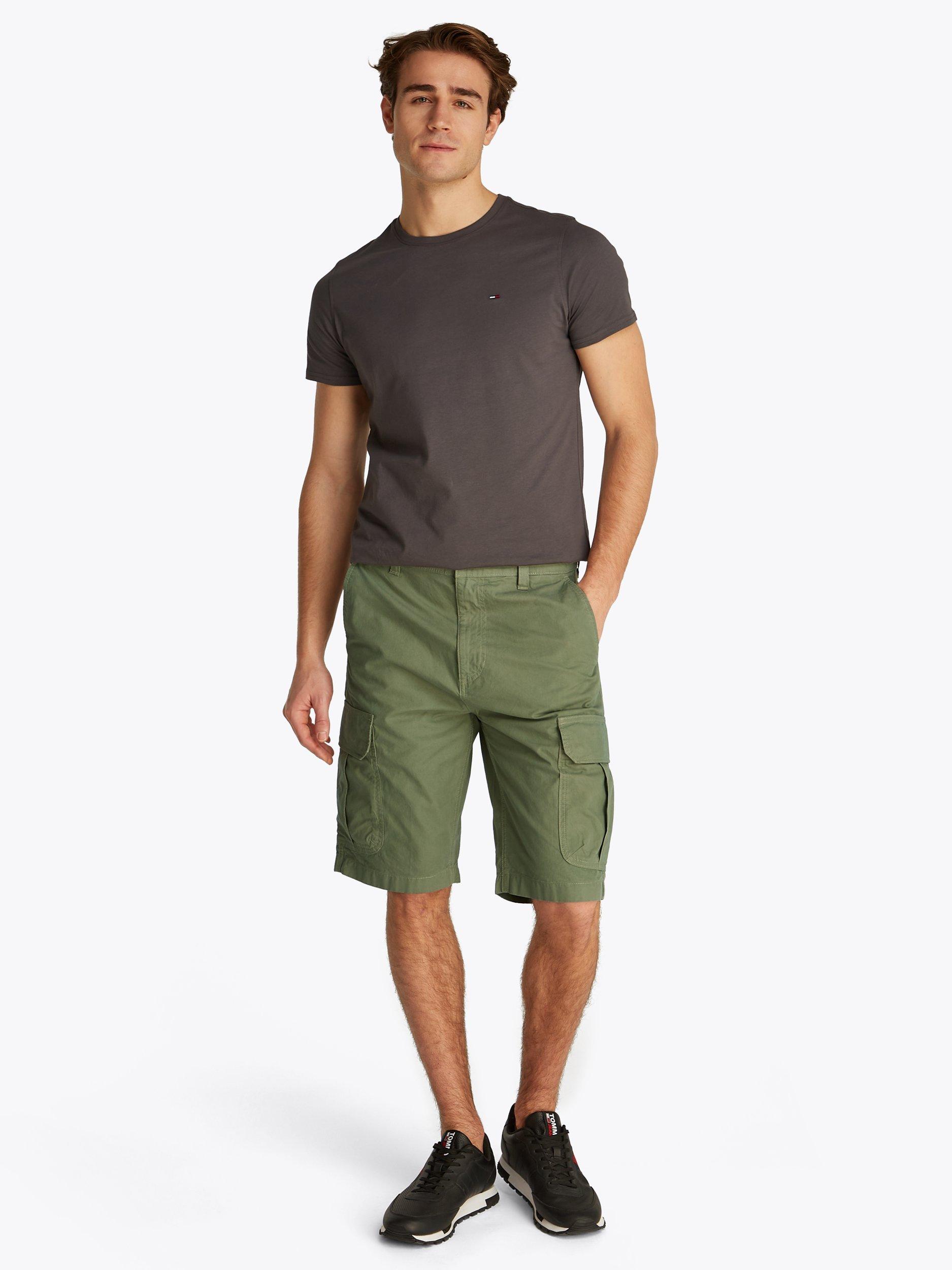 Product image 2 of 8, which shows Tommy Hilfiger Otis Cotton Cargo Shorts, Mid Green, 29R
