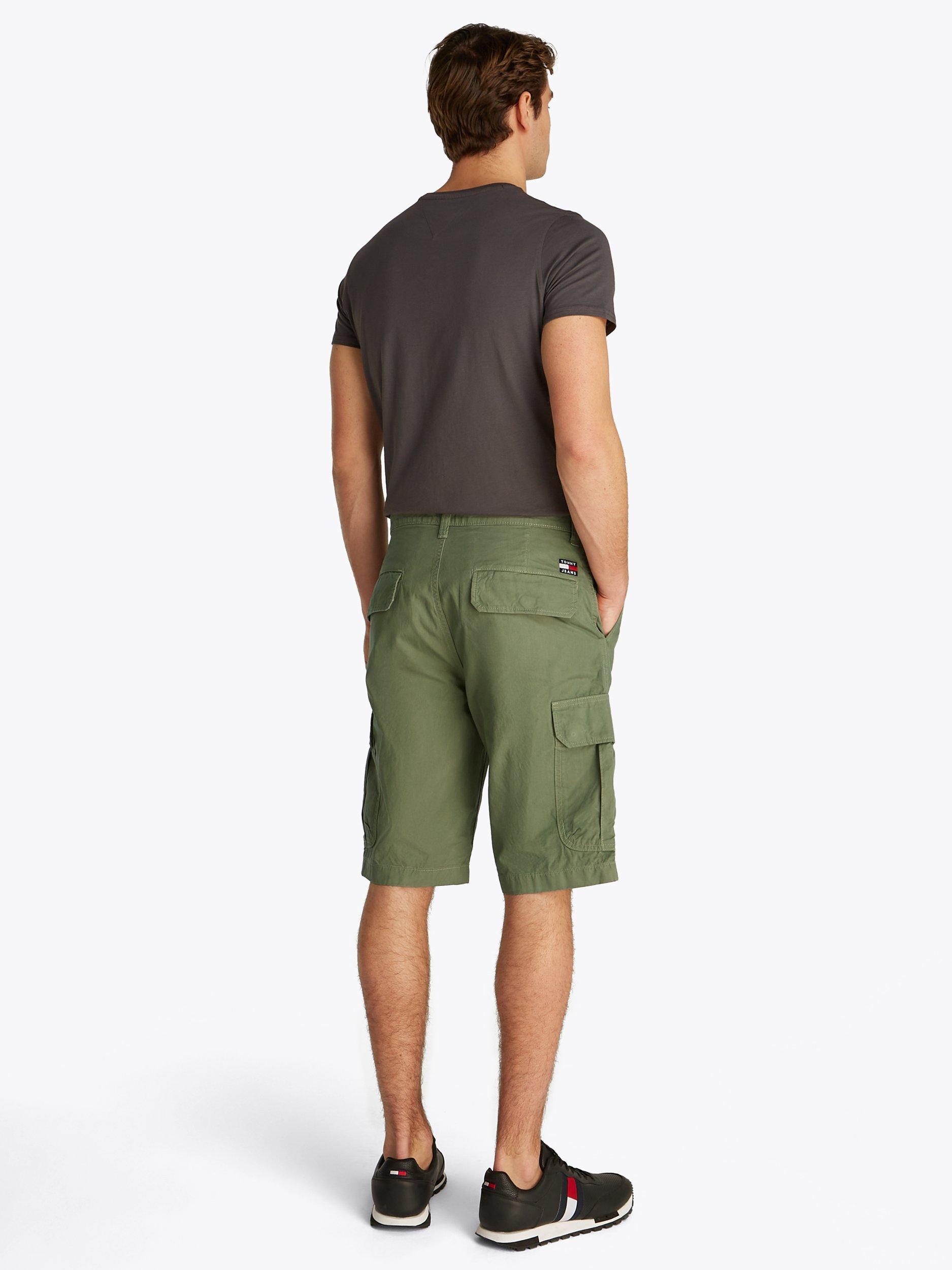 Product image 3 of 8, which shows Tommy Hilfiger Otis Cotton Cargo Shorts, Mid Green, 29R