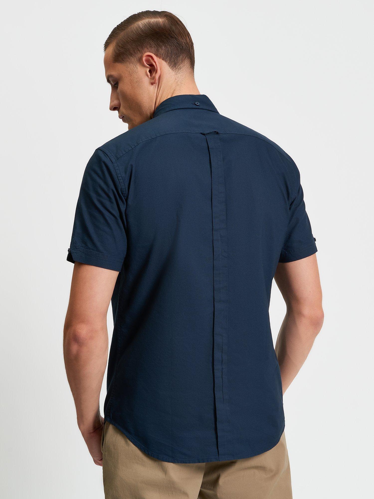 Product image 2 of 5, which shows Ben Sherman Signature Organic Cotton Regular Fit Shirt, Dark Navy, S