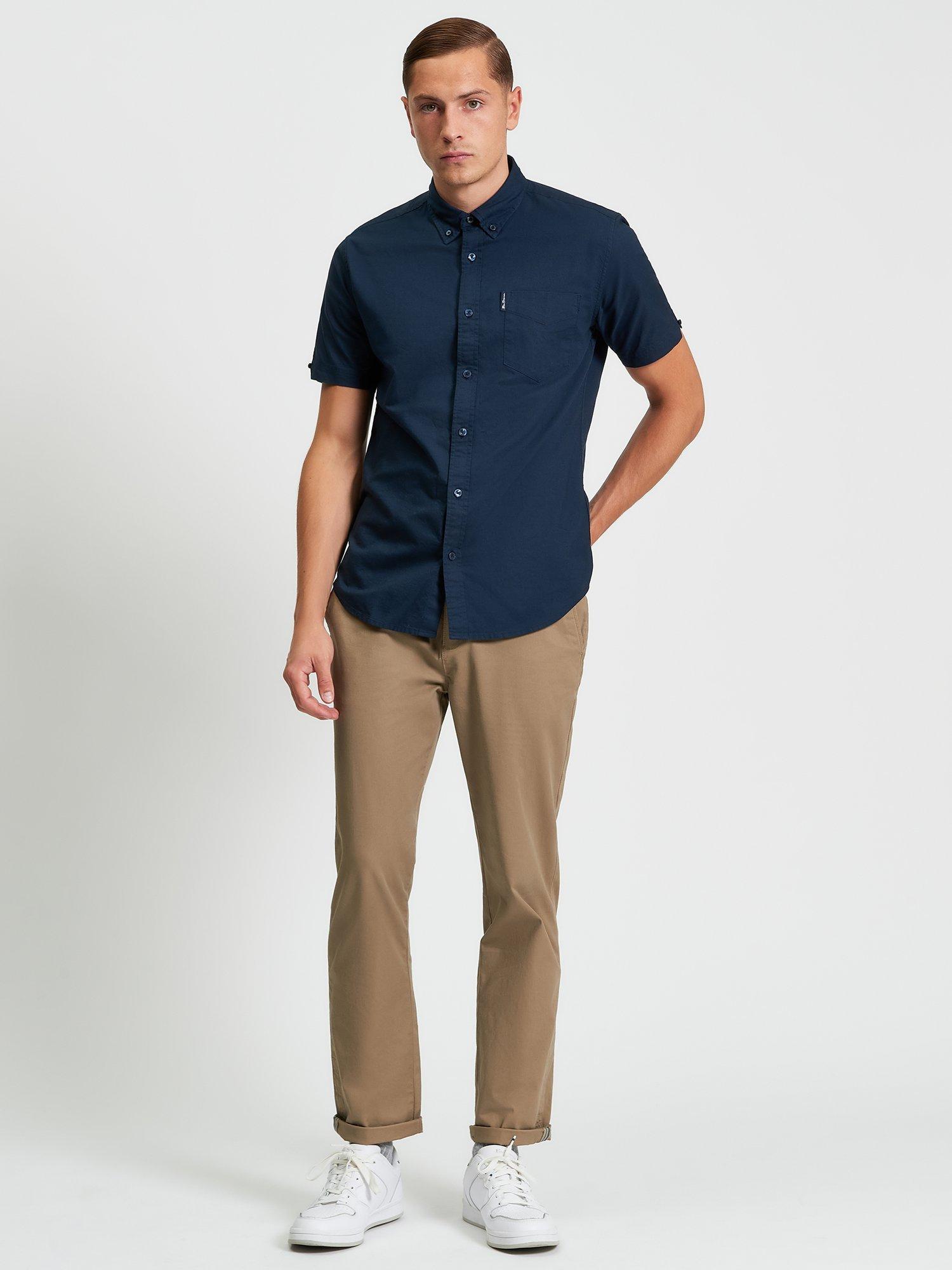 Product image 3 of 5, which shows Ben Sherman Signature Organic Cotton Regular Fit Shirt, Dark Navy, S