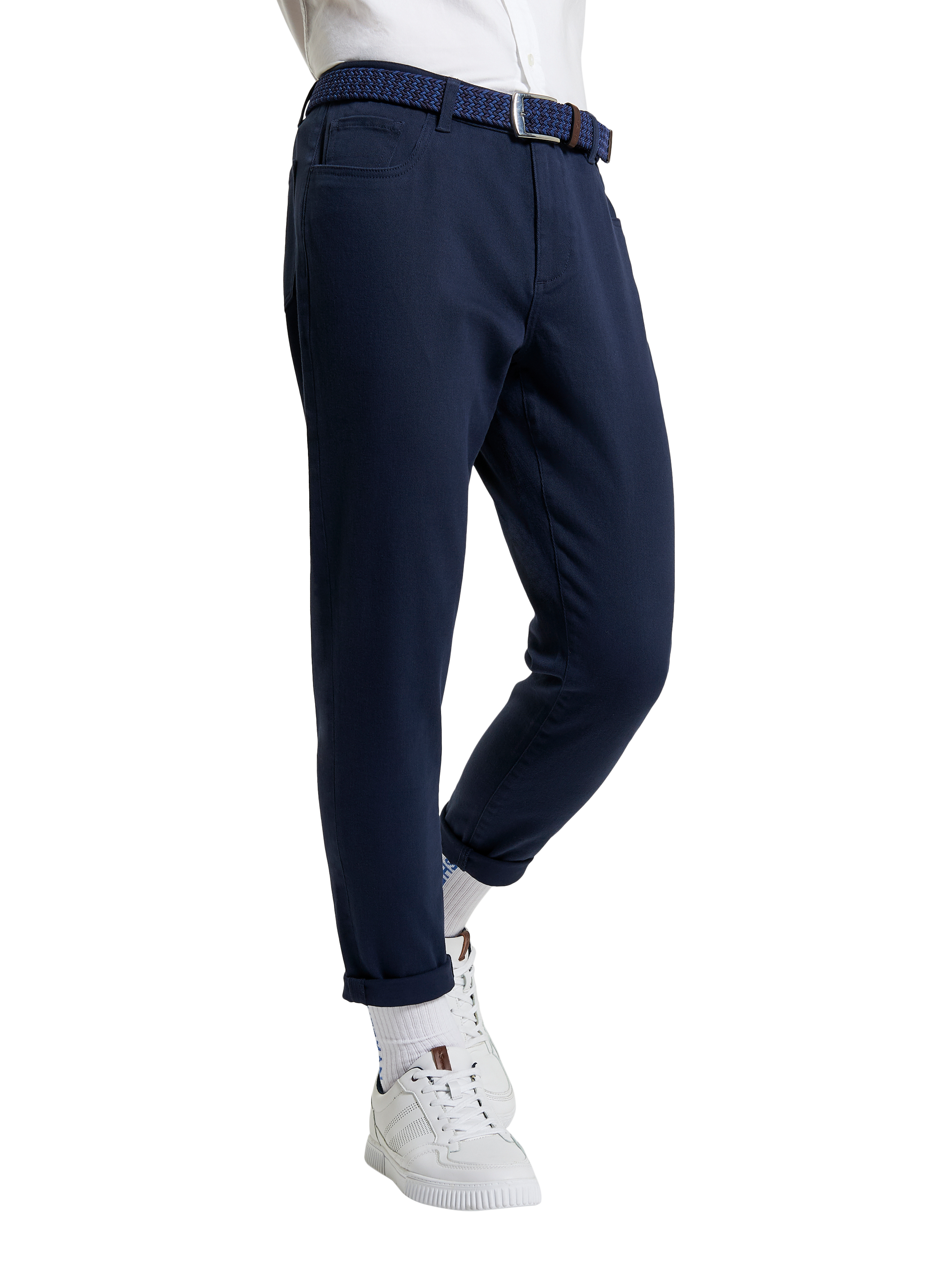 Product image 2 of 4, which shows Ben Sherman Slim Taper Fit Trousers, Dark Navy, 30R