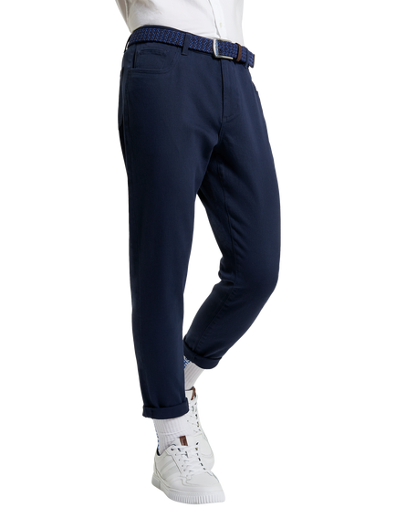 Ben Sherman Slim Taper Fit Trousers - view 2, Dark Navy
