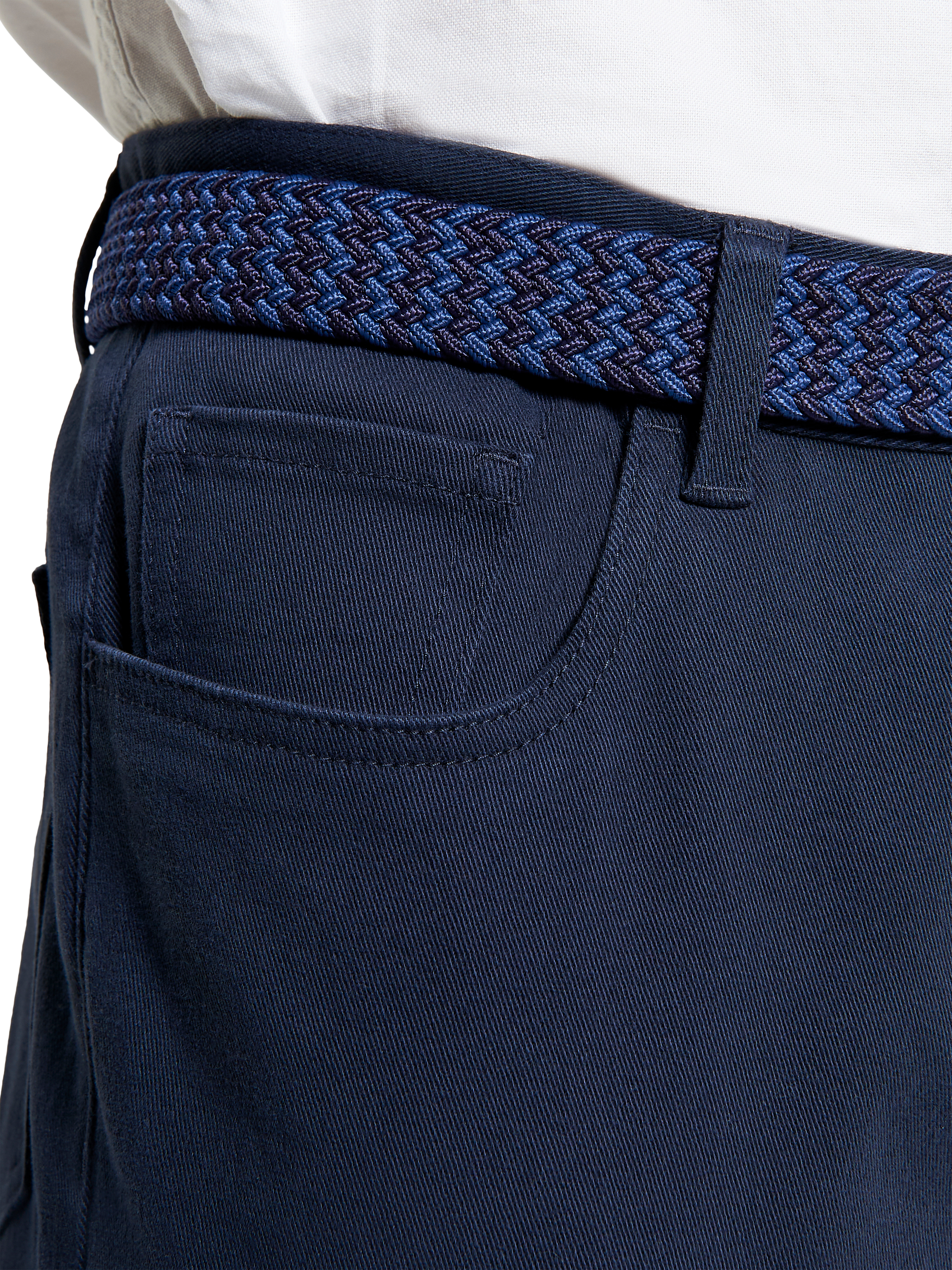 Product image 4 of 4, which shows Ben Sherman Slim Taper Fit Trousers, Dark Navy, 30R