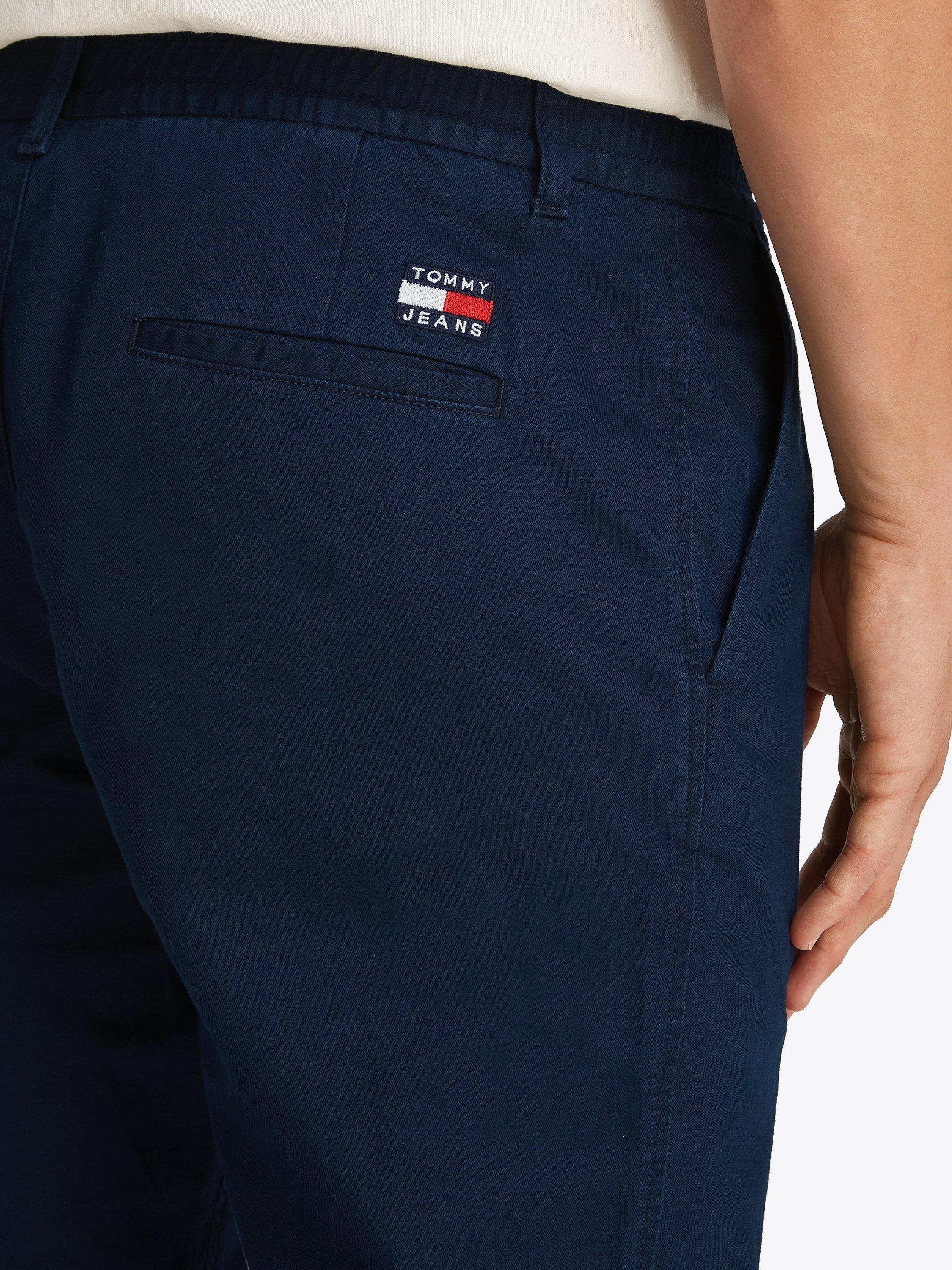 Product image 4 of 8, which shows Tommy Jeans Isaac Hemp Blend Joggers, Navy Blue, S
