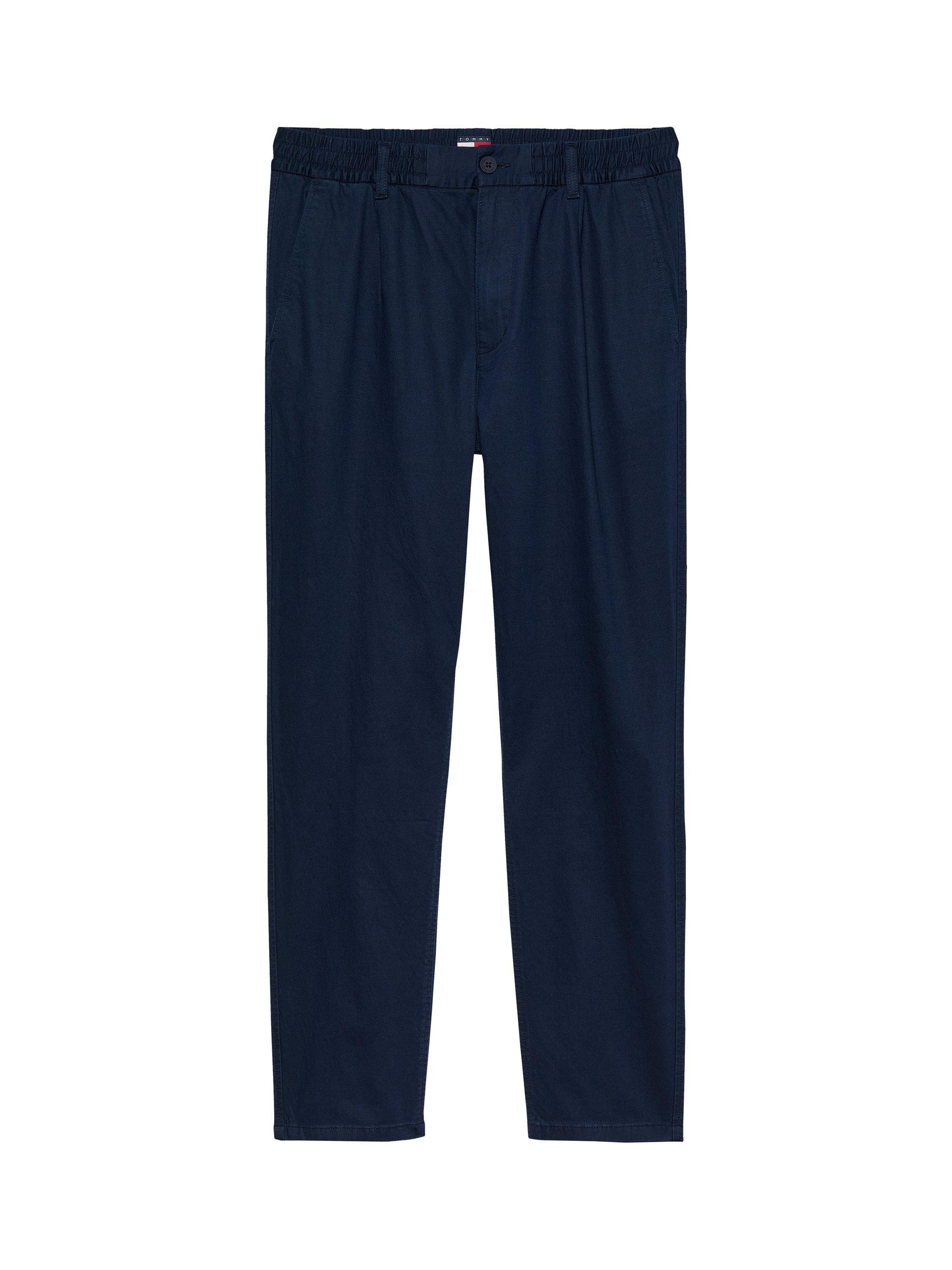 Product image 5 of 8, which shows Tommy Jeans Isaac Hemp Blend Joggers, Navy Blue, S