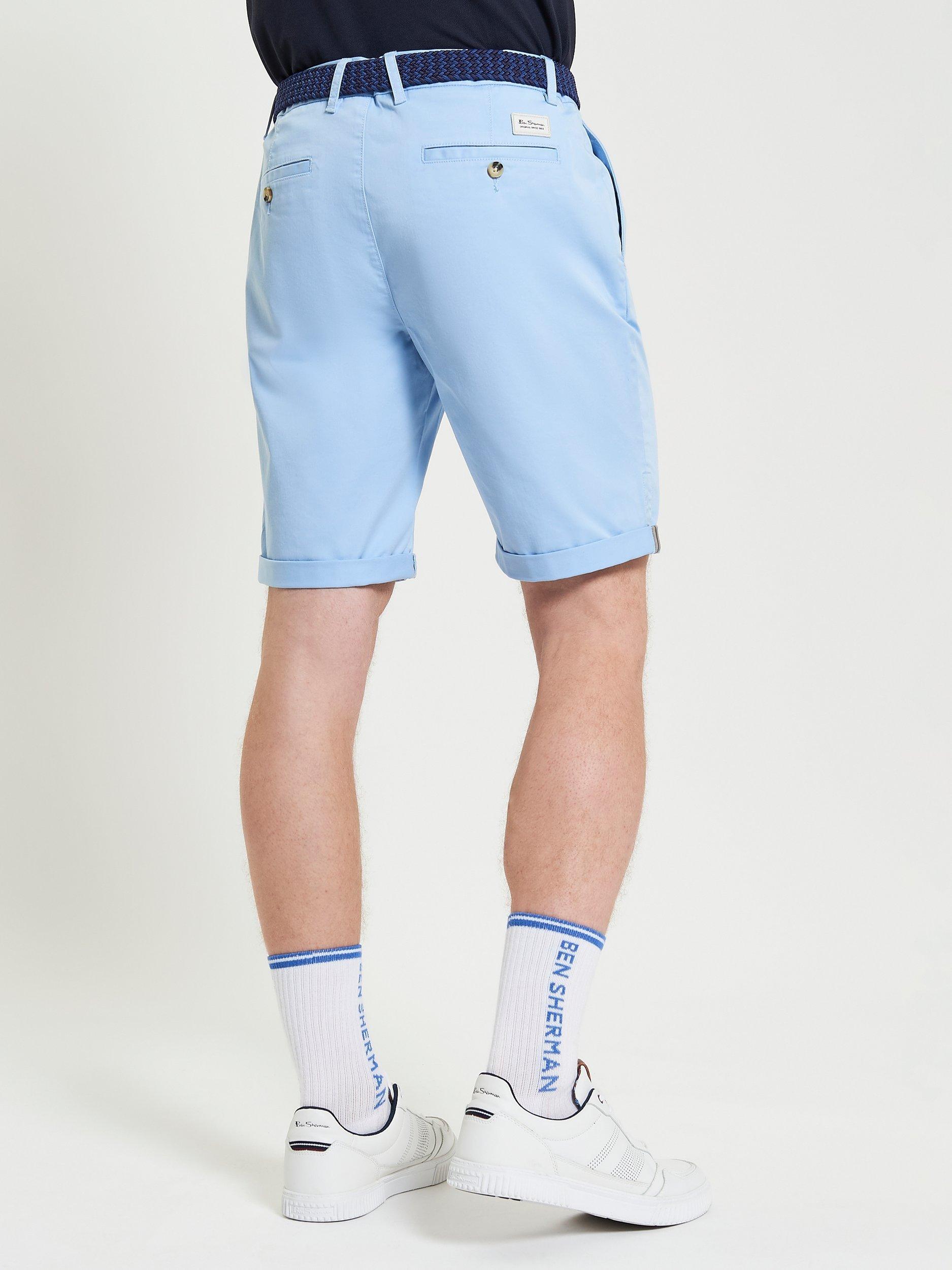Product image 2 of 5, which shows Ben Sherman Signature Chino Shorts, Pale Blue, 30