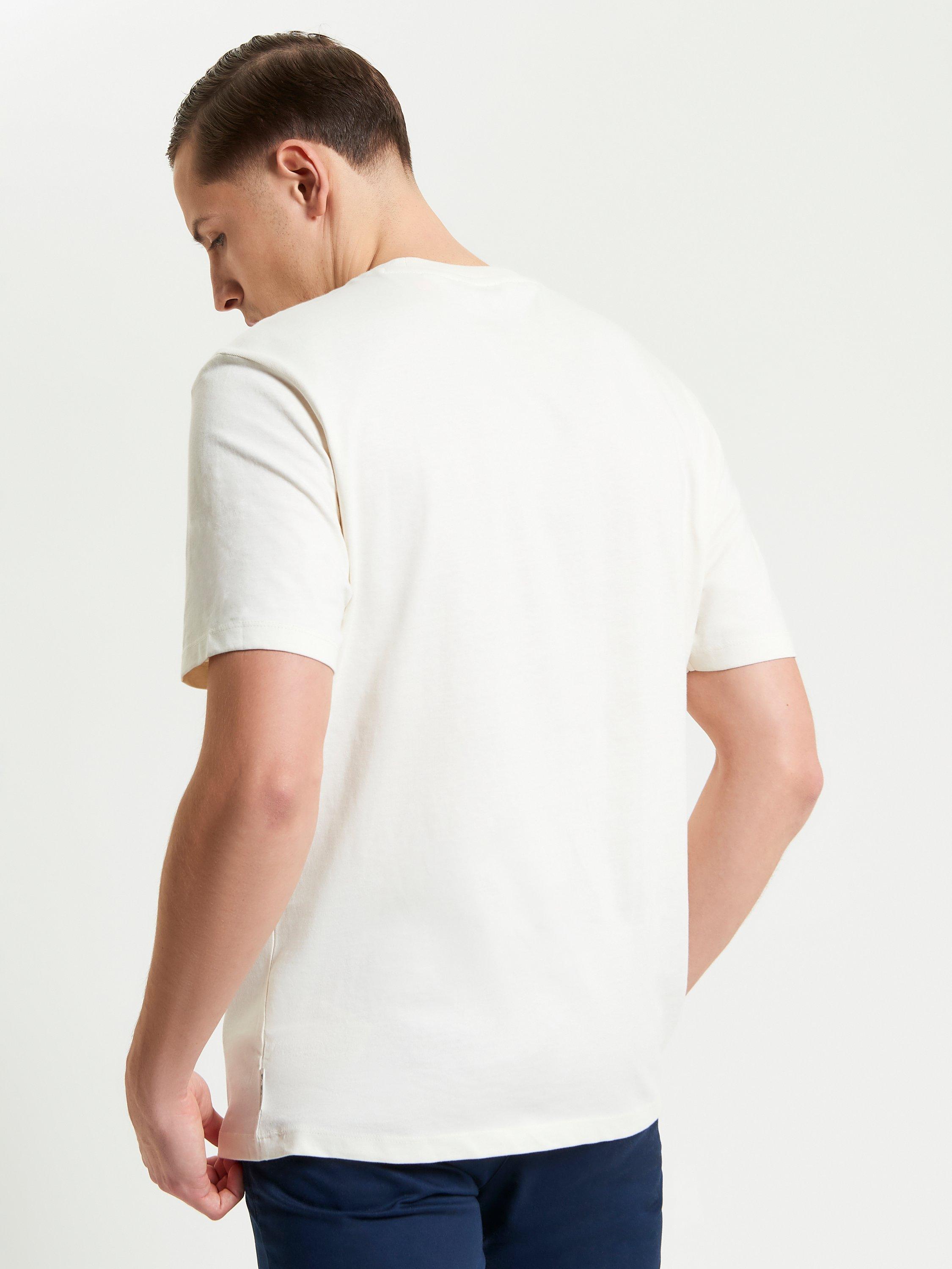Product image 2 of 5, which shows Ben Sherman Organic Cotton Regular Fit Rascal Graphic T-Shirt, Ivory, S