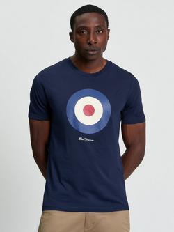 Ben Sherman Organic Cotton Regular Fit Logo T-Shirt, Dark Navy