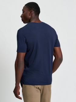 Ben Sherman Organic Cotton Regular Fit Logo T-Shirt - view 2, Dark Navy