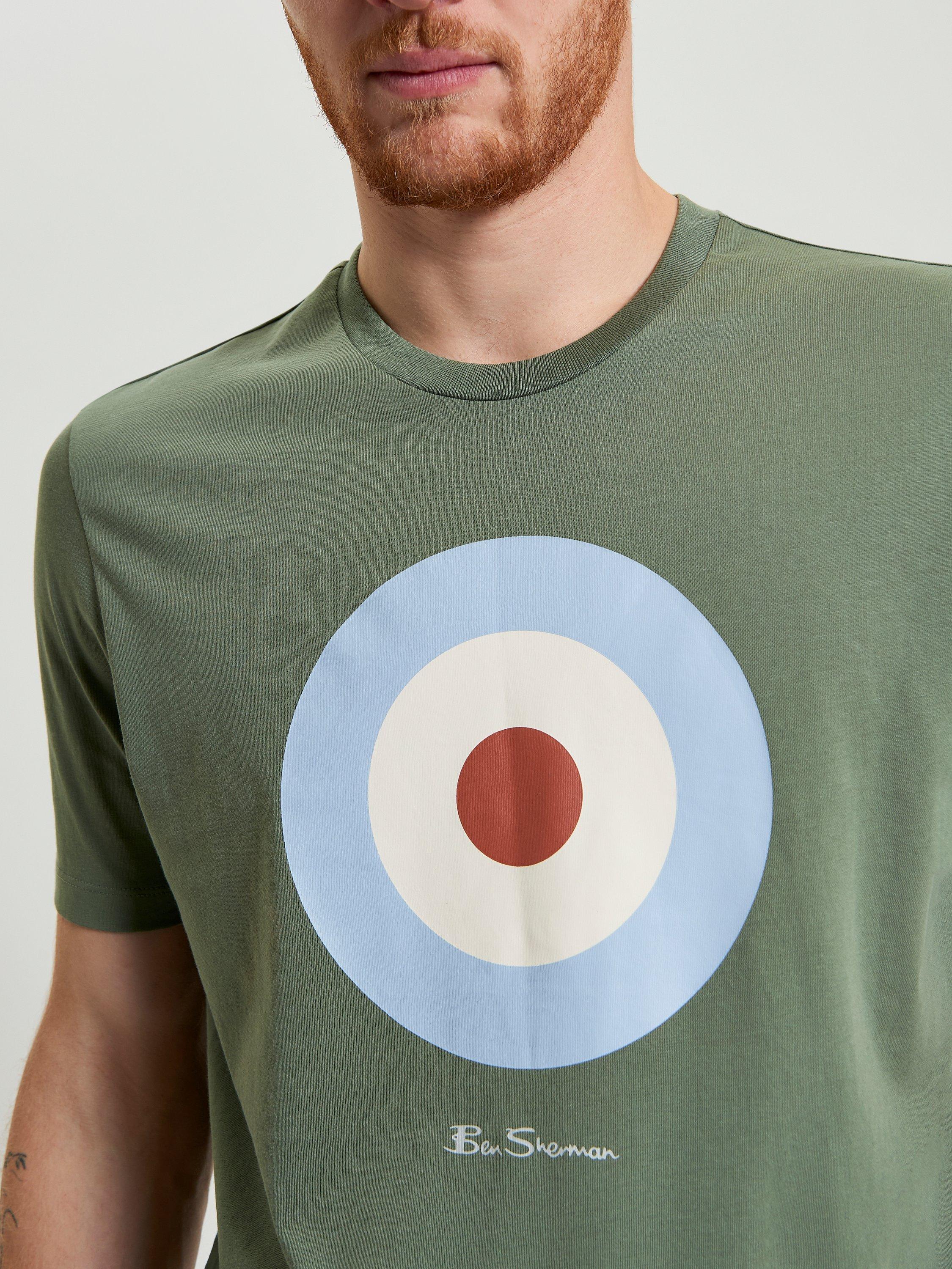 Product image 4 of 5, which shows Ben Sherman Organic Cotton Regular Fit Logo T-Shirt, Pale Khaki, S