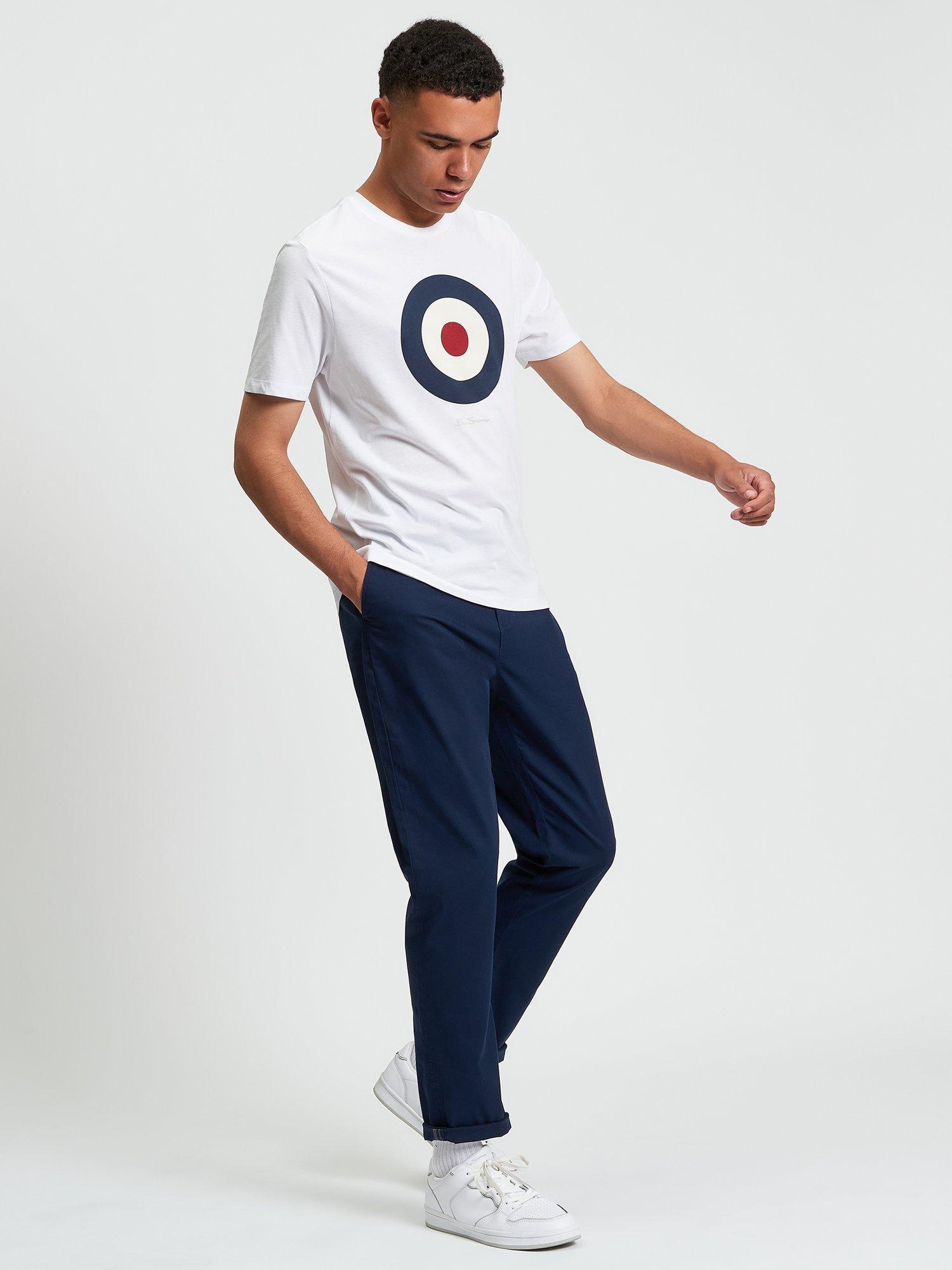 Product image 3 of 5, which shows Ben Sherman Organic Cotton Regular Fit Logo T-Shirt, White, S