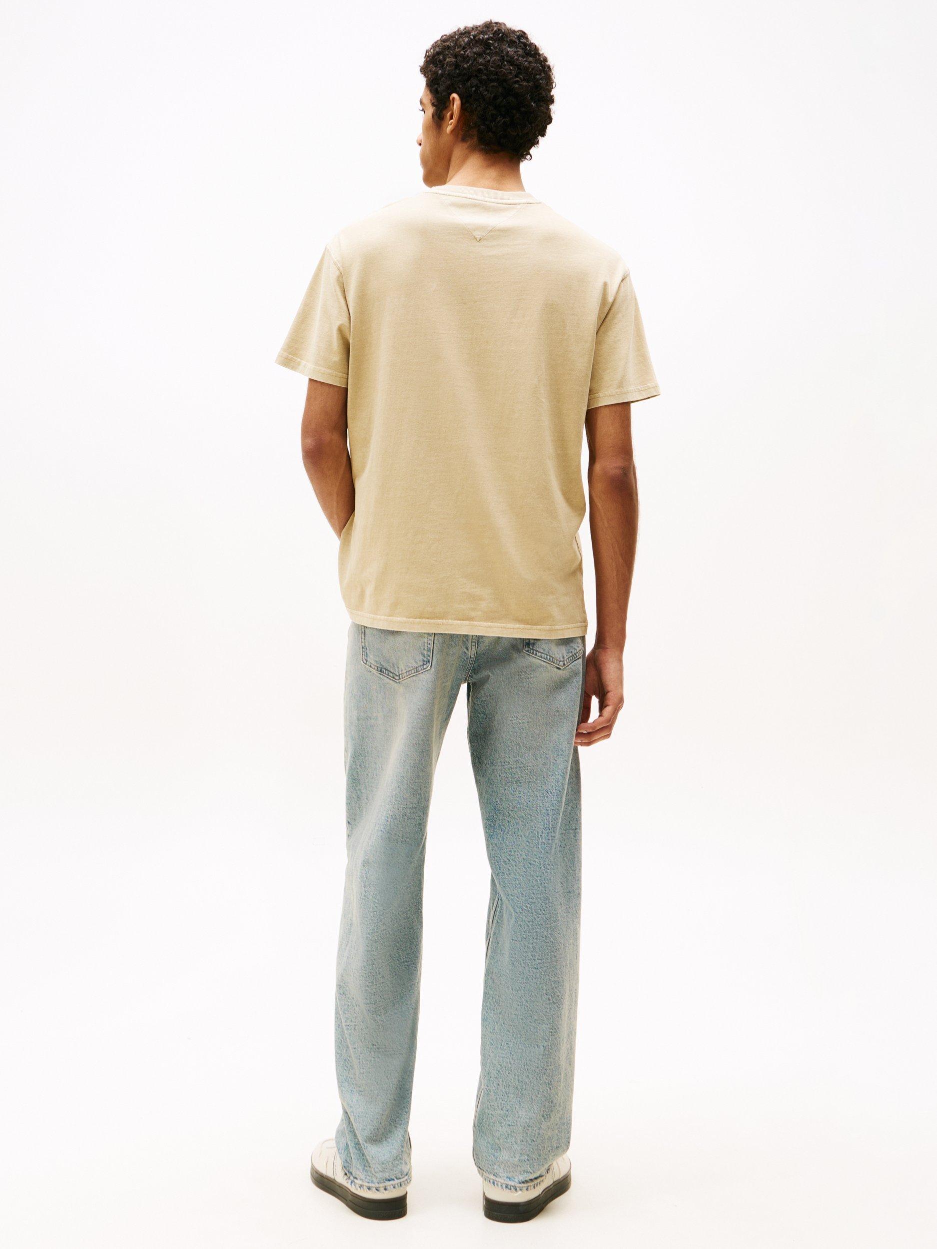 Product image 2 of 6, which shows Tommy Jeans Cotton Relaxed Fit Short Sleeve T-Shirt, Relic Tan Tonal, XXL
