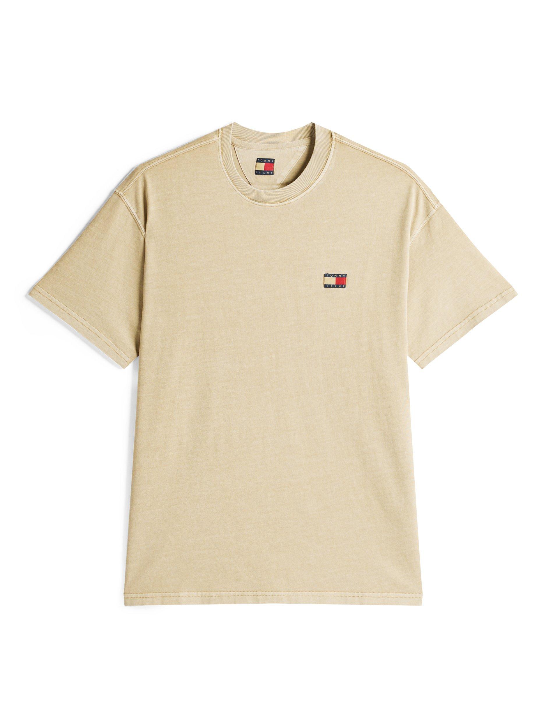 Product image 4 of 6, which shows Tommy Jeans Cotton Relaxed Fit Short Sleeve T-Shirt, Relic Tan Tonal, XXL