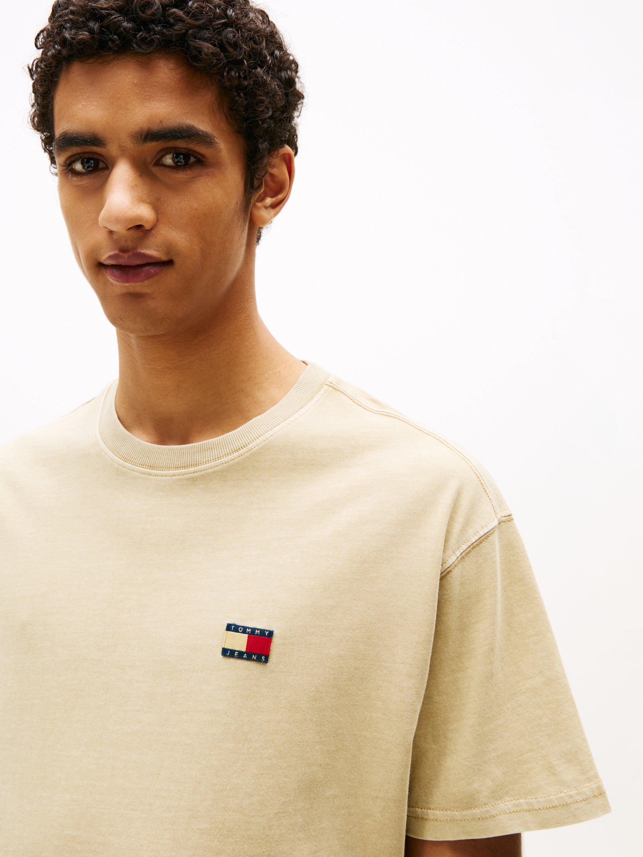Product image 5 of 6, which shows Tommy Jeans Cotton Relaxed Fit Short Sleeve T-Shirt, Relic Tan Tonal, XXL