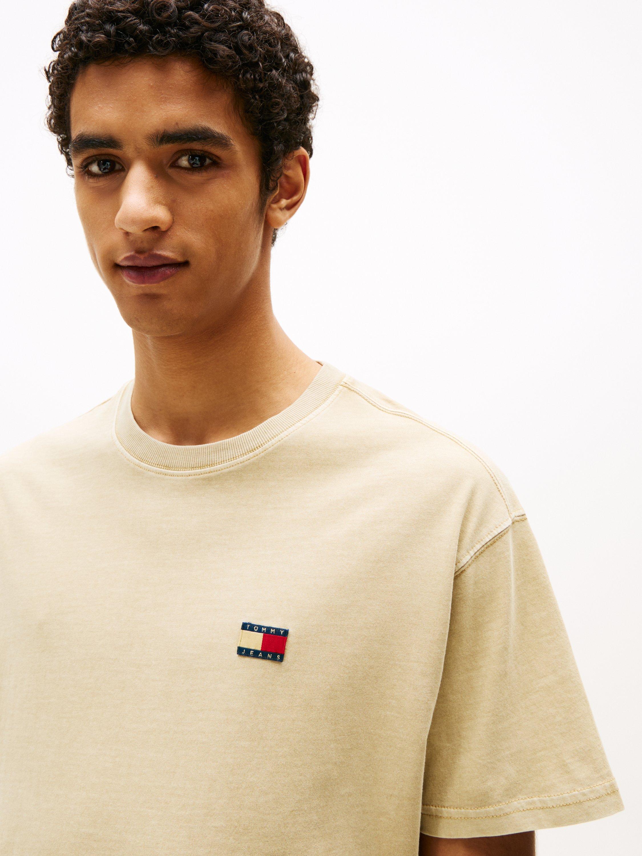 Product image 6 of 6, which shows Tommy Jeans Cotton Relaxed Fit Short Sleeve T-Shirt, Relic Tan Tonal, XXL