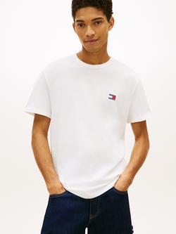 Tommy Jeans Tonal Tommy Badge Crew Neck T-Shirt, Ecru