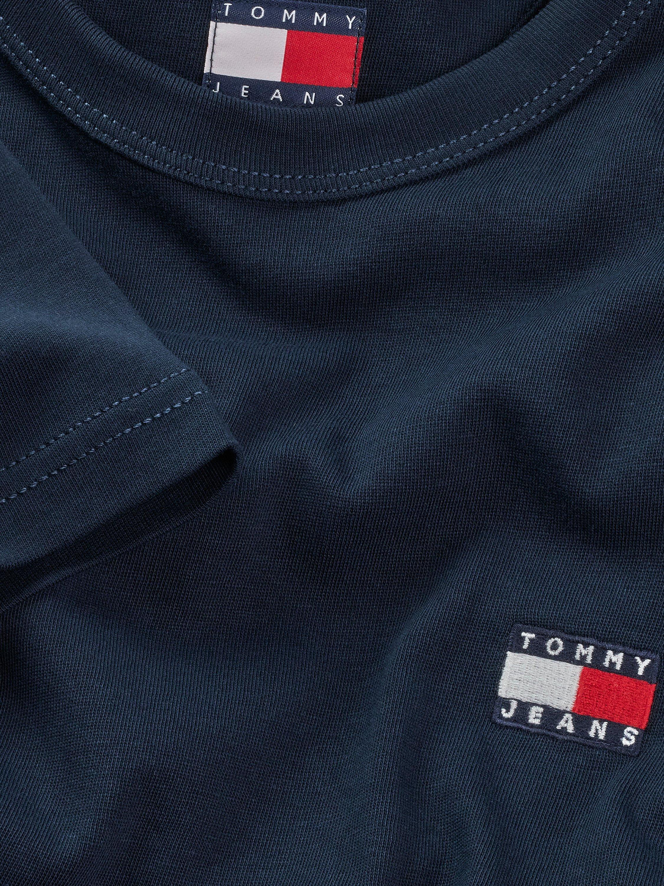 Product image 6 of 6, which shows Tommy Jeans Regular Fit Badge T-Shirt, Dark Night Navy, XS