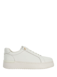 Dune Emeelia Leather Trainers, White