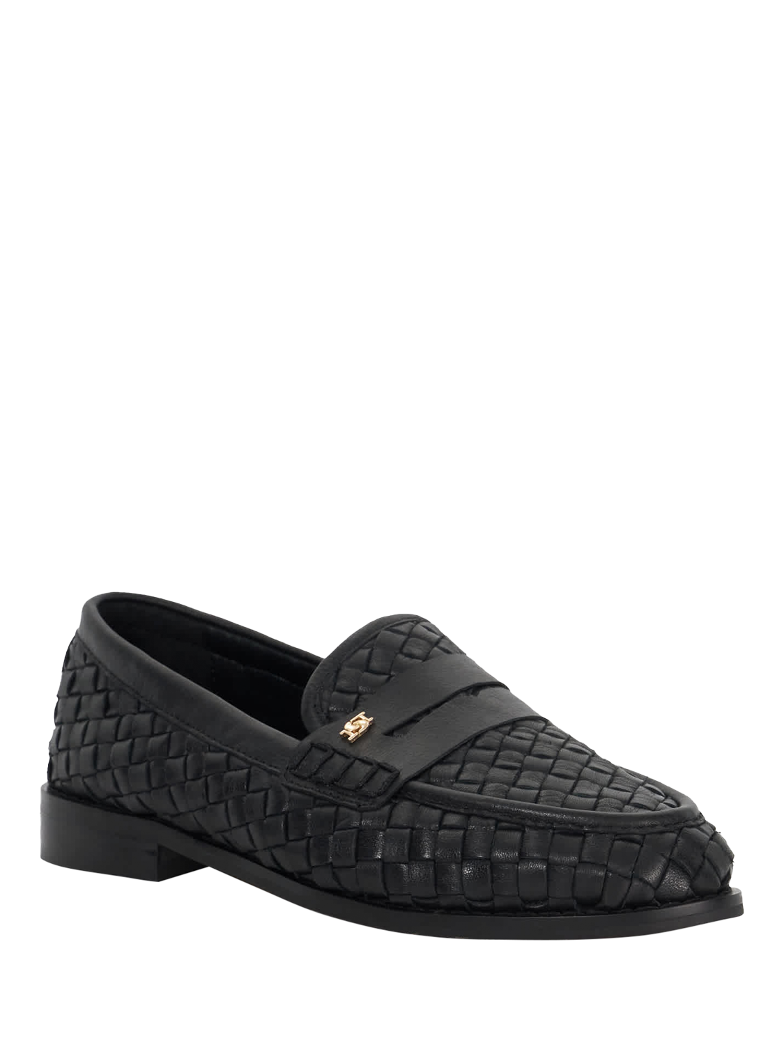 Product image 4 of 6, which shows Dune London Ginello Woven Leather Loafers, Black, EU36