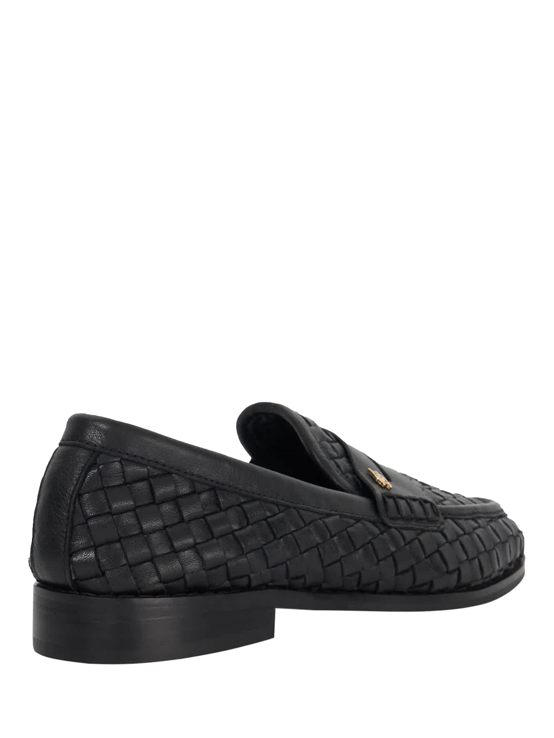 Product image 5 of 6, which shows Dune London Ginello Woven Leather Loafers, Black, EU36