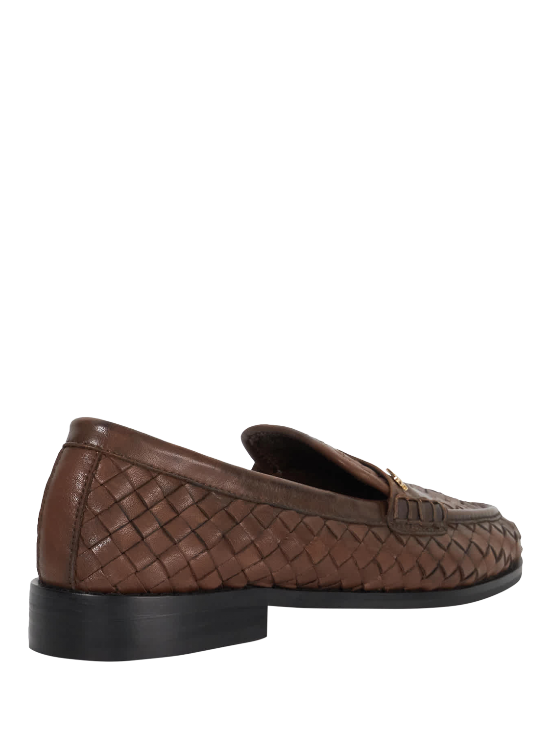 Product image 5 of 6, which shows Dune London Ginello Woven Leather Loafers, Brown, EU36