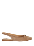 Dune London Hanna Suede Slingback Pumps, Caramel
