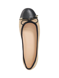 Dune London Highest Suede Ballerina Pumps, Caramel - view 2, Caramel