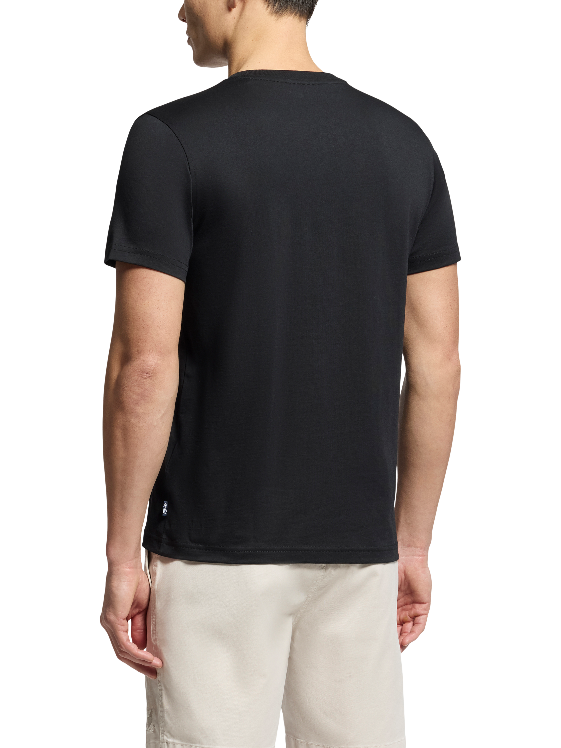 Product image 4 of 5, which shows Psycho Bunny Oceania Cotton Regular Fit Short Sleeve Graphic T-Shirt, Black, M