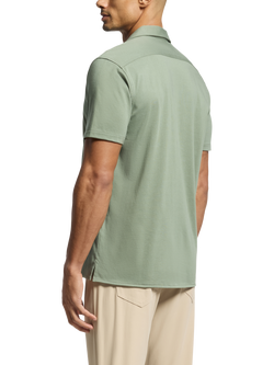 Psycho Bunny Bryan Cotton Blend Regular Fit Camp Collar Shirt - view 2, Sea Spray