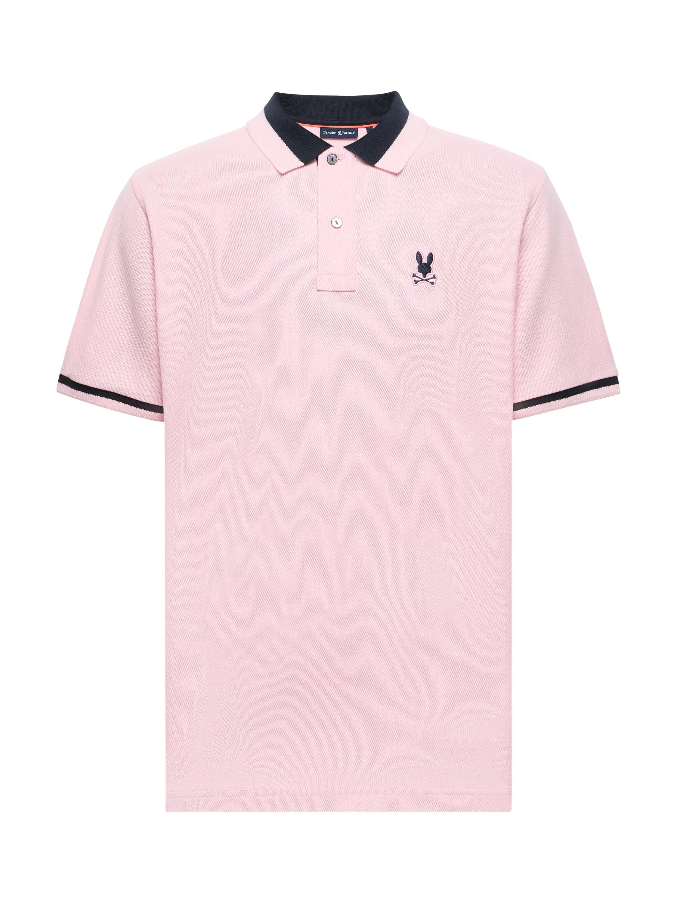 Product image 3 of 5, which shows Psycho Bunny Newman Cotton Regular Fit Pique Polo Shirt, Romance Rose, S