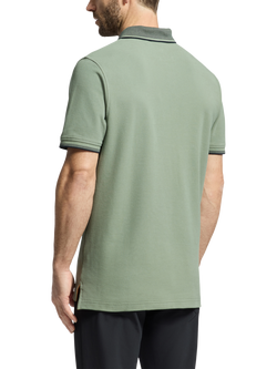 Psycho Bunny Evandale Cotton Regular Fit Short Sleeve Polo Shirt - view 2, Sea Spray