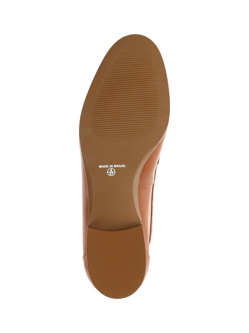 Product image 5 of 5, which shows Jones Bootmaker Hana Metal Strap Leather Loafers, Tan, 3