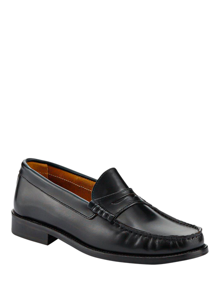Jones Bootmaker Perna Leather Moccasins - view 2, Black