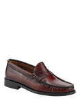 Jones Bootmaker Perna Leather Moccasins, Burgundy